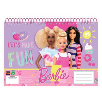 Barbie Happy Thoughts A/4 spirál vázlatfüzet, 30 lapos Barbie Happy Thoughts A/4 spirál vázlatfüzet, 30 lapos