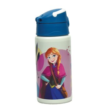 Disney Jégvarázs Together We Lead alumínium szívószálas kulacs akasztóval 500 ml   Disney Jégvarázs Together We Lead alumínium szívószálas kulacs akasztóval 500 ml