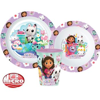 Gabi babaháza Kitty Magic étkészlet, micro műanyag szett, pohárral 260 ml    Gabi babaháza Kitty Magic étkészlet, micro műanyag szett, pohárral 260 ml
