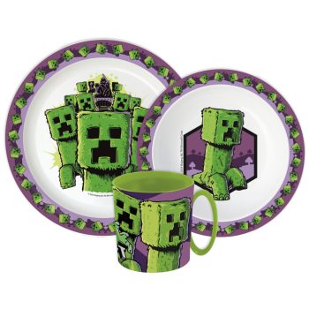 Minecraft The Movie étkészlet, micro műanyag szett bögrével 390 ml    Minecraft The Movie étkészlet, micro műanyag szett bögrével 390 ml