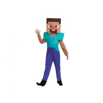 Minecraft Steve jelmez 7-8 év Minecraft Steve jelmez 7-8 év