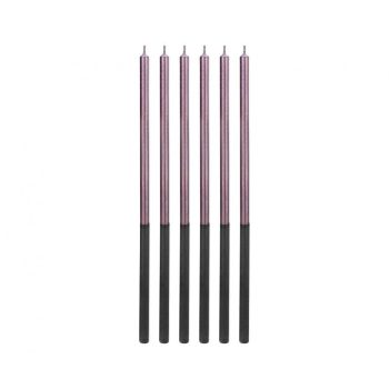 Lila Platinum tortagyertya, gyertya szett 6 db-os Lila Platinum tortagyertya, gyertya szett 6 db-os