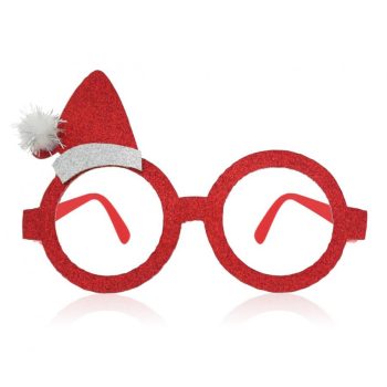 Karácsonyi Red szemüveg kicsi Mikulás sapkával rajta Karácsonyi Red szemüveg kicsi Mikulás sapkával rajta