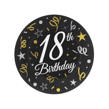 Happy Birthday 18 B&C papírtányér 6 db-os 18 cm Happy Birthday 18 B&C papírtányér 6 db-os 18 cm