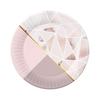 Rózsaszín Rose Chic papírtányér 6 db-os 18 cm Rózsaszín Rose Chic papírtányér 6 db-os 18 cm