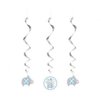 Kék elefánt Floral szalag dekoráció 3 db-os szett Kék elefánt Floral szalag dekoráció 3 db-os szett