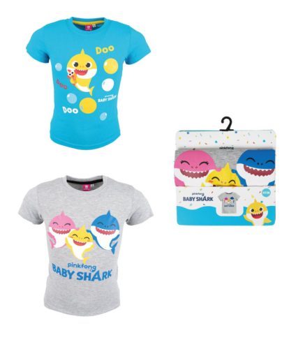 Baby Shark Doo gyerek rövid póló, felső 2 - 6 év / 92 - 116 cm