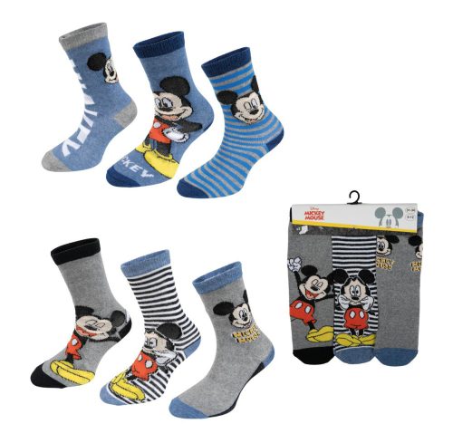 Disney Mickey Stripe gyerek zokni 23-34