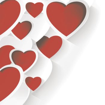 Szerelem 3D Hearts szalvéta 20 db-os 33x33 cm Szerelem 3D Hearts szalvéta 20 db-os 33x33 cm