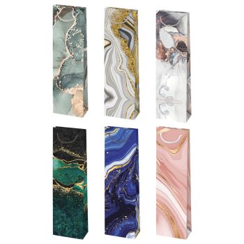 Márvány mintás Colorful papír italtáska 10,5x33x8,5 cm Márvány mintás Colorful papír italtáska 10,5x33x8,5 cm