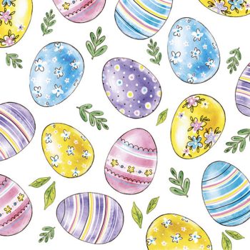Húsvét Watercolour Eggs szalvéta 20 db-os 25x25 cm Húsvét Watercolour Eggs szalvéta 20 db-os 25x25 cm