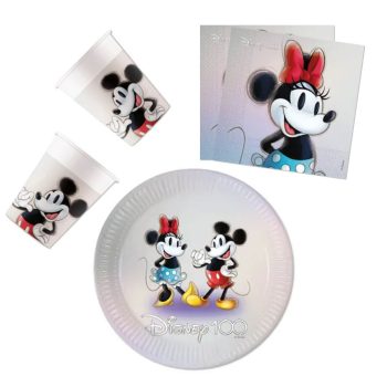 Disney 100 Minnie party szett 36 db-os 23 cm-es tányérral Disney 100 Minnie party szett 36 db-os 23 cm-es tányérral