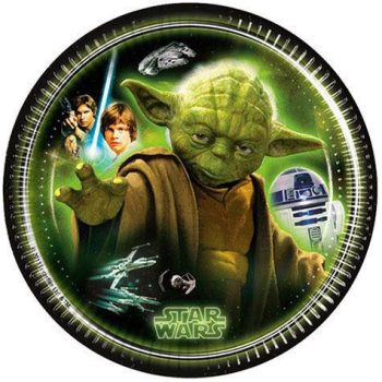 Star Wars Heroes papírtányér 8 db-os 19,5 cm Star Wars Heroes papírtányér 8 db-os 19,5 cm