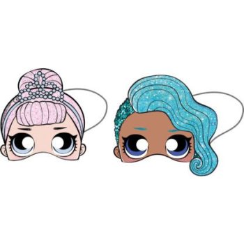 LOL Surprise Glitterati maszk, álarc 6 db-os LOL Surprise Glitterati maszk, álarc 6 db-os