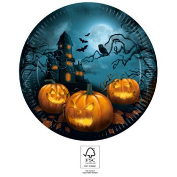 Halloween Sensations papírtányér 8 db-os 23 cm FSC Halloween Sensations papírtányér 8 db-os 23 cm FSC