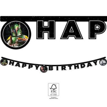 Star Wars Galaxy Happy Birthday felirat FSC 2 m Star Wars Galaxy Happy Birthday felirat FSC 2 m