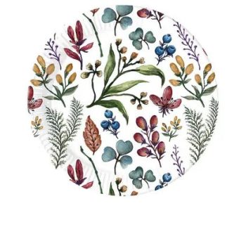 Virág Herbs papírtányér 8 db-os 23 cm Virág Herbs papírtányér 8 db-os 23 cm