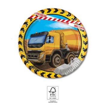 Építkezés Grabber papírtányér 8 db-os 20 cm FSC Építkezés Grabber papírtányér 8 db-os 20 cm FSC