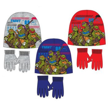 Tini Nindzsa Teknőcök Power Squad gyerek sapka + kesztyű szett 52-54 cm   Tini Nindzsa Teknőcök Power Squad gyerek sapka + kesztyű szett 52-54 cm