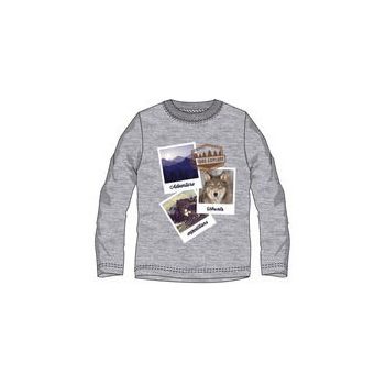 Ushuaia Pictures Szürke férfi otthoni póló S-XXL