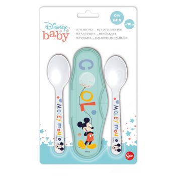 Disney Mickey Hello World baba utazó evőeszköz készlet Disney Mickey Hello World baba utazó evőeszköz készlet