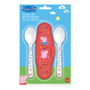Peppa malac Kindness baba utazó evőeszköz készlet Peppa malac Kindness baba utazó evőeszköz készlet