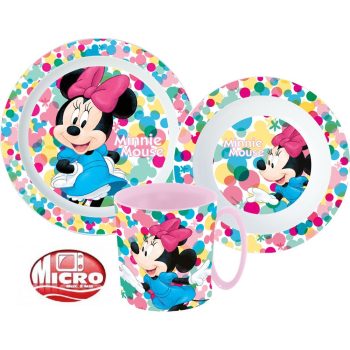 Disney Minnie Feel Good étkészlet, micro műanyag szett bögrével 350 ml   Disney Minnie Feel Good étkészlet, micro műanyag szett bögrével 350 ml