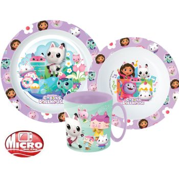 Gabi babaháza Wonderland étkészlet, micro műanyag szett bögrével 350 ml   Gabi babaháza Wonderland étkészlet, micro műanyag szett bögrével 350 ml