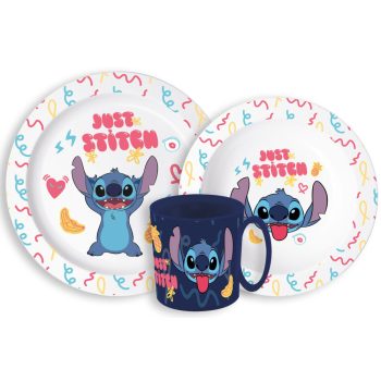Disney Lilo és Stitch Palms étkészlet, micro műanyag szett bögrével 265 ml   Disney Lilo és Stitch Palms étkészlet, micro műanyag szett bögrével 265 ml