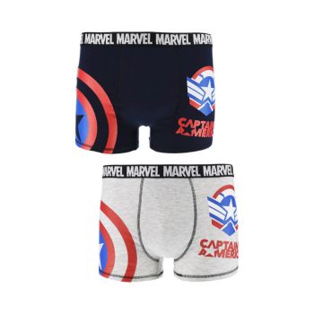   Marvel Captain America férfi boxeralsó 2 darab/csomag (S-XL)