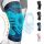 Rokesa Knee Brace, Professional Pain Relief with Side Stabilizers and Patella Gel Size 3XL (Turquoise Blue)
