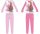 Piżama dziecięca z przewońgo jerseyu Barbie - jasnoróżowa - 110