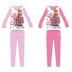 Piżama dziecięca z przewońgo jerseyu Barbie - jasnoróżowa - 98