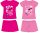 Barbie cotton summer ensemble - T-shirt-shorts set - pink - 116