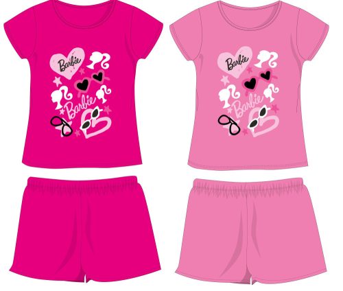 Barbie cotton summer ensemble - T-shirt-shorts set - pink - 116