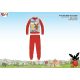 Zimowa bawełniana pijama dziecięca typu interlock - Króliczek Bing - czerwona - 110