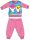 Gruba zimowa pijama dziecięca Baby Shark - bawełniana pijama flanelowa - róża - 86