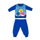 Baby Shark winter cotton baby pajamas - interlock pajamas - medium blue - 80