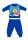 Baby Shark winter cotton baby pajamas - interlock pajamas - medium blue - 86