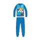 Baby Shark winter cotton children's pajamas - interlock pajamas - with bubble pattern - medium blue - 110