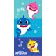 Baby Shark children's beach towel - 70x140 - medium blue