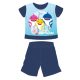 Baby Shark summer short-sleeved baby pajamas - cotton jersey pajamas - dark blue - 86