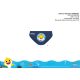 Baby shark baby bath bottom for boys - dark blue - 86