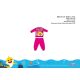 Baby Shark baba pizsama - jersey pamut pizsama - pink - 86