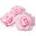 Różowa piankowa róża o średnicy 7 cm