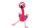 Sprechender, musikalischer, leuchtender Flamingo, rot