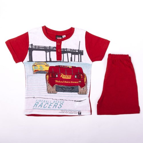 Short-sleeved cotton children's pajamas - Verdák - competitive - red - 104