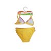 44 Csacska cat two-piece swimsuit for little girls - with triangle top - yellow - 104