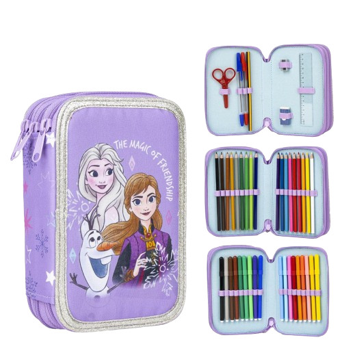 Disney Frozen Magic pen holder, filled with 3 layers