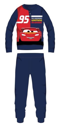 Disney Verdák winter cotton children's pajamas - interlock pajamas - with The legendary lightning McQueen inscription - dark blue - 98